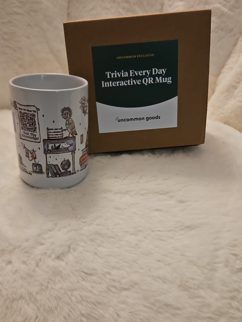 Uncommon Good Exclusive Trivia Every Day Interactive QR Mug